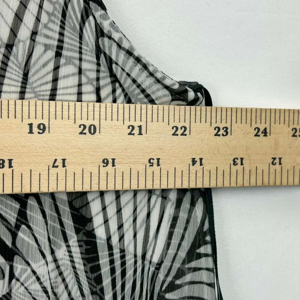 NWT Soft Surroundings Women's 1X Miami Beach Maxi Dress Black/White - Picture 5 of 16